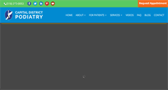 Desktop Screenshot of capitaldistrictpodiatry.com